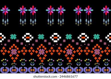 Abstract ethnic geometric pattern design for background or wallpaper.
Figure tribal embroidery. Indian, Scandinavian, Gypsy, Mexican, folk pattern.