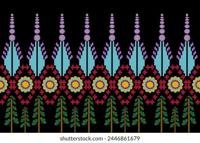 Abstract ethnic geometric pattern design for background or wallpaper.
Figure tribal embroidery. Indian, Scandinavian, Gypsy, Mexican, folk pattern.