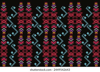 Abstract ethnic geometric pattern design for background or wallpaper.
Figure tribal embroidery. Indian, Scandinavian, Gypsy, Mexican, folk pattern.