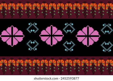 Abstract ethnic geometric pattern design for background or wallpaper.
Figure tribal embroidery. Indian, Scandinavian, Gypsy, Mexican, folk pattern.