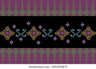 Abstract ethnic geometric pattern design for background or wallpaper.
Figure tribal embroidery. Indian, Scandinavian, Gypsy, Mexican, folk pattern.