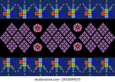 Abstract ethnic geometric pattern design for background or wallpaper.
Figure tribal embroidery. Indian, Scandinavian, Gypsy, Mexican, folk pattern.