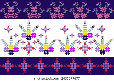 Abstract ethnic geometric pattern design for background or wallpaper.
Figure tribal embroidery. Indian, Scandinavian, Gypsy, Mexican, folk pattern.