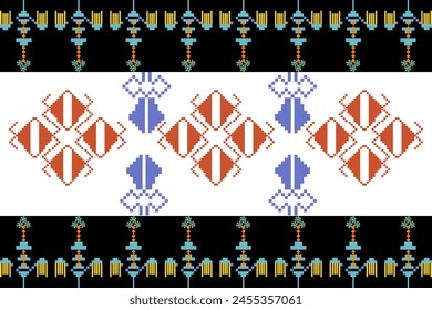 Abstract ethnic geometric pattern design for background or wallpaper.
Figure tribal embroidery. Indian, Scandinavian, Gypsy, Mexican, folk pattern.