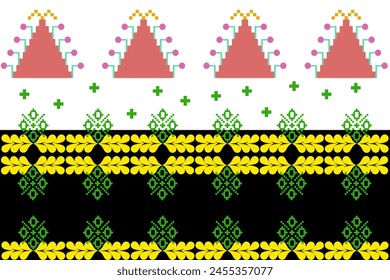 Abstract ethnic geometric pattern design for background or wallpaper.
Figure tribal embroidery. Indian, Scandinavian, Gypsy, Mexican, folk pattern.