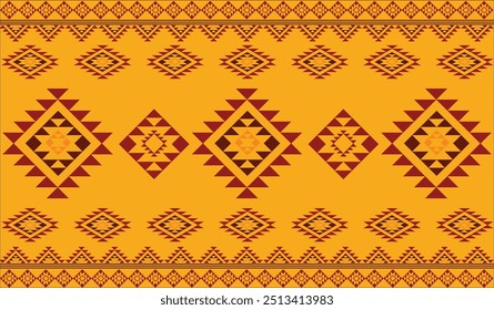 Diseño de patrón geométrico étnico Abstractas para el fondo o el Fondo de pantalla, ropa, envoltura, batik, Ilustración vectorial.