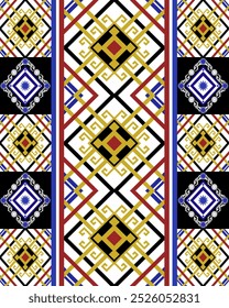 Abstract ethnic geometric pattern design for background or Wallpaper.Abstract,vector,illustration. Texture,scarf,decoration,wallpaper.