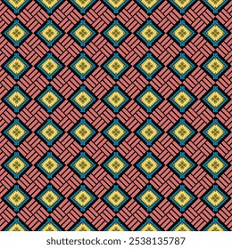 Abstract ethnic geometric pattern design background for wallpaper or fabric pattern or notebook cover.