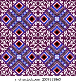 Abstract ethnic geometric pattern design for background or Wallpaper.
