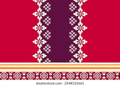 Abstract ethnic geometric pattern design for background or wallpaper Seamless pattern in tribal,folk embroidery,and Mexican style.Aztec geometric art ornament print.Design for carpet,wallpaper, clothi