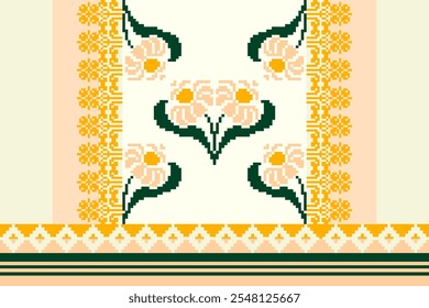 Abstract ethnic geometric pattern design for background or wallpaper Seamless pattern in tribal,folk embroidery,and Mexican style.Aztec geometric art ornament print.Design for carpet,wallpaper, clothi