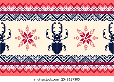 Abstract ethnic geometric pattern design for background or wallpaper