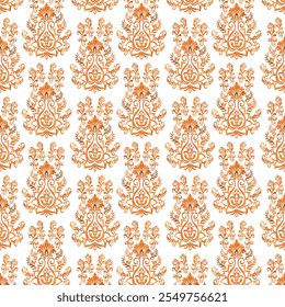 Abstract ethnic geometric pattern design in Earth tones for background or wallpaper."This content was created using vector drawing tools and software, not generated by AI"