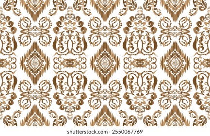 Abstract ethnic geometric pattern design for Background Design, Curtain, Carpet, Wallpaper, Clothing, Wrapping."This content was created using vector drawing tools and software, not generated by AI"