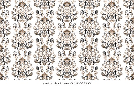 Abstract ethnic geometric pattern design for Background Design, Curtain, Carpet, Wallpaper, Clothing, Wrapping."This content was created using vector drawing tools and software, not generated by AI"