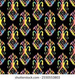 Abstract ethnic geometric pattern design for background or wallpaper."This content was created using vector drawing tools and software, not generated by AI"