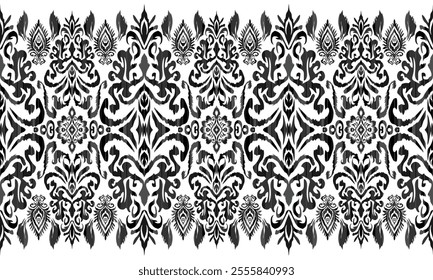 Abstract ethnic geometric pattern design for background or wallpaper.