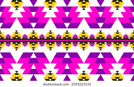 Abstract ethnic geometric pattern design for background or Wallpaper.