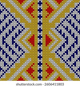 Abstract ethnic geometric pattern design for background or Wallpaper.