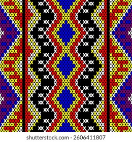 Abstract ethnic geometric pattern design for background or Wallpaper.