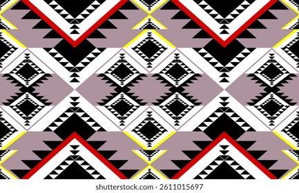 Abstract ethnic geometric pattern design for background or Wallpaper.