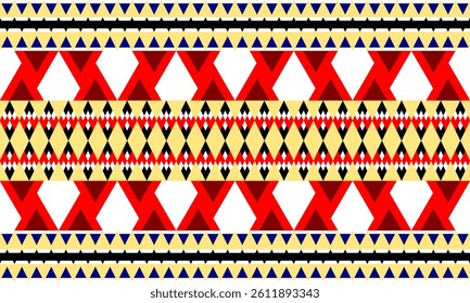 Abstract ethnic geometric pattern design for background or Wallpaper.