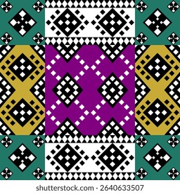Abstract ethnic geometric pattern design for background or Wallpaper.