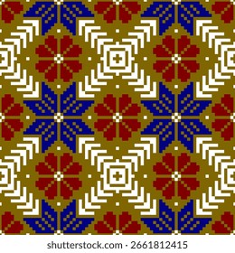 Abstract ethnic geometric pattern design for background or Wallpaper.