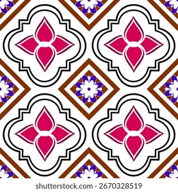 Abstract ethnic geometric pattern design for background or Wallpaper.