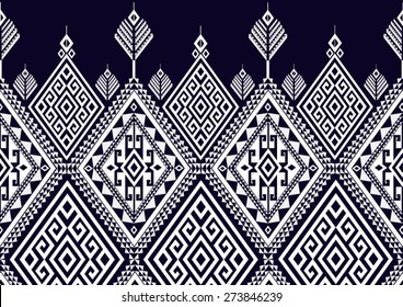 Abstract ethnic geometric pattern design for background or wallpaper. 