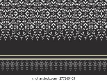 Abstract ethnic geometric pattern design for background or wallpaper.