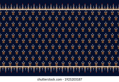 Abstract ethnic geometric pattern print or wallpaper,Gemetric ethnic oriental ikat pattern traditional Design for background,carpet,indian,clothing,wrapping,batic,fabric,vector illu