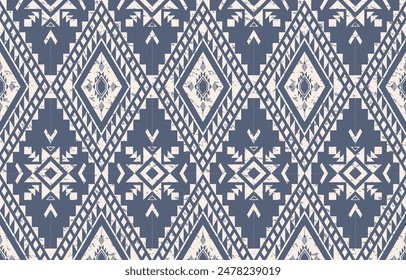 Abstractas patrón geométrico étnico diseño sin fisuras para el fondo, Fondo de pantalla, tela, cortina, ropa, envoltura. Ilustración vectorial.