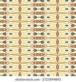 Abstrato padrão geométrico étnico com simetria, textura, fundo, design sem costura, estilo de ornamento para arte decorativa, vintage e conceitos culturais.