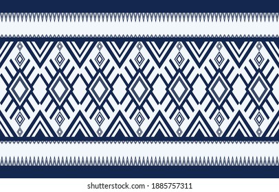 Abstraktes ethnisch geometrisches Muster, traditionelles Design für einen Hintergrund. Teppich. Tapete. Kleidung. Wrapping. Batik. Stoff. Sarong. Stickereistil für Vektorgrafik