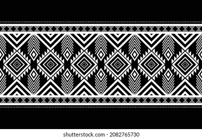 Resumen de patrones geométricos étnicos tradicionales textiles patrones nativos. Diseños para fondos o fondos de pared, alfombras, batik, ilustración vectorial