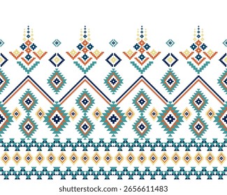 Abstract ethnic geometric pattern Traditional geometric ethnic fabric pattern ornate elements with ethnic patterns design for textiles, rugs, clothing, sarong, scarf, batik, wrap, embroidery, print