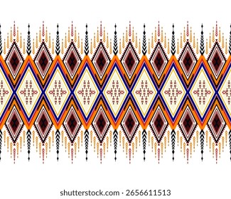 Abstract ethnic geometric pattern Traditional geometric ethnic fabric pattern ornate elements with ethnic patterns design for textiles, rugs, clothing, sarong, scarf, batik, wrap, embroidery, print