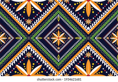 Abstract ethnic geometric pattern,print,border,tradition,ethnic oriental floral seamless pattern,illustration