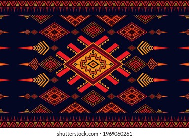 Abstract ethnic geometric pattern,print,border,tradition,ethnic oriental floral seamless pattern,illustration,Gemetric ethnic oriental ikat pattern traditional