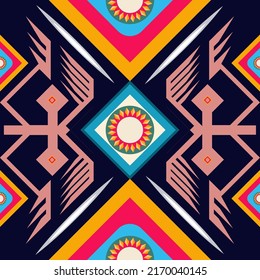 Abstract ethnic geometric pattern,print,border,tradition,ethnic oriental floral seamless pattern,illustration,Gemetric ethnic oriental ikat pattern traditiona