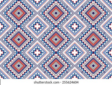 Abstract ethnic geometric patterns colorful design for background or wallpaper. 