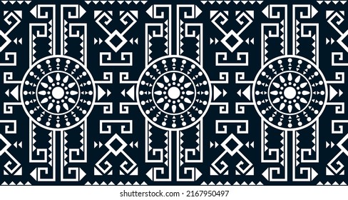 Abstract ethnic geometric print pattern design repeating background texture in black and white. EP.22.Vintage ornament print. Great for fabric and textile, wallpaper, packaging.Design for carpet