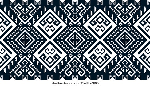 Resumen diseño de patrones de impresión geométrica étnica que repite textura de fondo en blanco y negro. EP.25.Huella de adorno vintage. Ideal para tejidos y textiles, papel pintado, embalaje.Diseño para alfombras