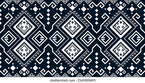 Abstraktes, ethnisch geometrisches Muster, das die Hintergrundtextur in Schwarz und Weiß wiederholt. EP.27.Vintage-Ornament-Druck. Ideal für Gewebe und Textilien, Tapeten, Verpackungen.Design für Teppiche