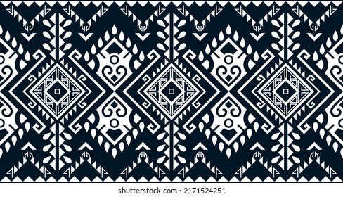 Abstract ethnic geometric print pattern design repeating background texture in black and white. EP.37.Vintage ornament print. Great for fabric and textile, wallpaper, packaging.Design for carpet