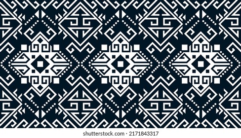 Resumen diseño de patrones de impresión geométrica étnica que repite textura de fondo en blanco y negro. EP.38.Huella de adorno vintage. Ideal para tejidos y textiles, papel pintado, embalaje.Diseño para alfombras
