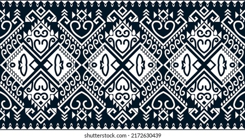 Resumen diseño de patrones de impresión geométrica étnica que repite textura de fondo en blanco y negro. EP.42.Huella de adorno vintage. Ideal para tejidos y textiles, papel pintado, embalaje