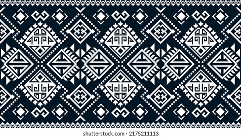 Abstract ethnic geometric print pattern design repeating background texture in black and white. EP.56.Vintage ornament print. Great for fabric and textile, wallpaper, packaging