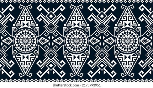 Abstract ethnic geometric print pattern design repeating background texture in black and white. EP.59.Vintage ornament print. Great for fabric and textile, wallpaper, packaging